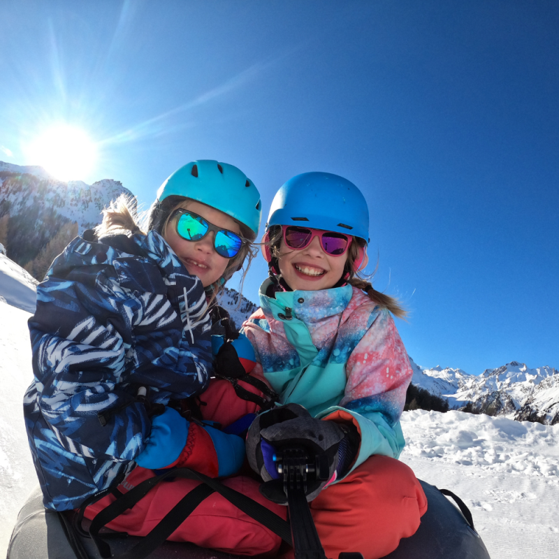 Family Snow tubing