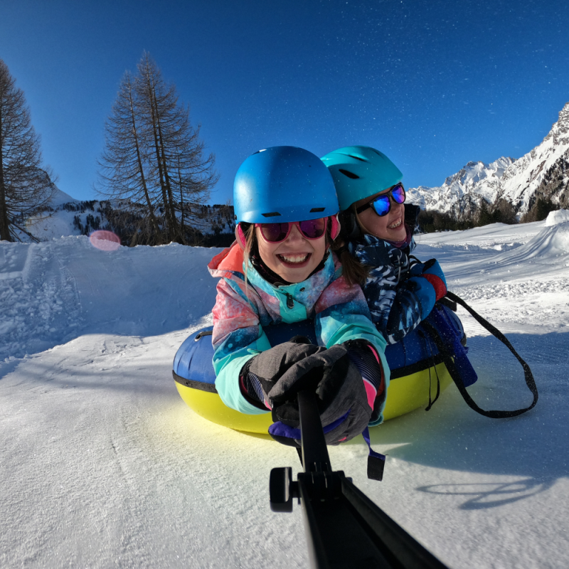 Family Snow tubing