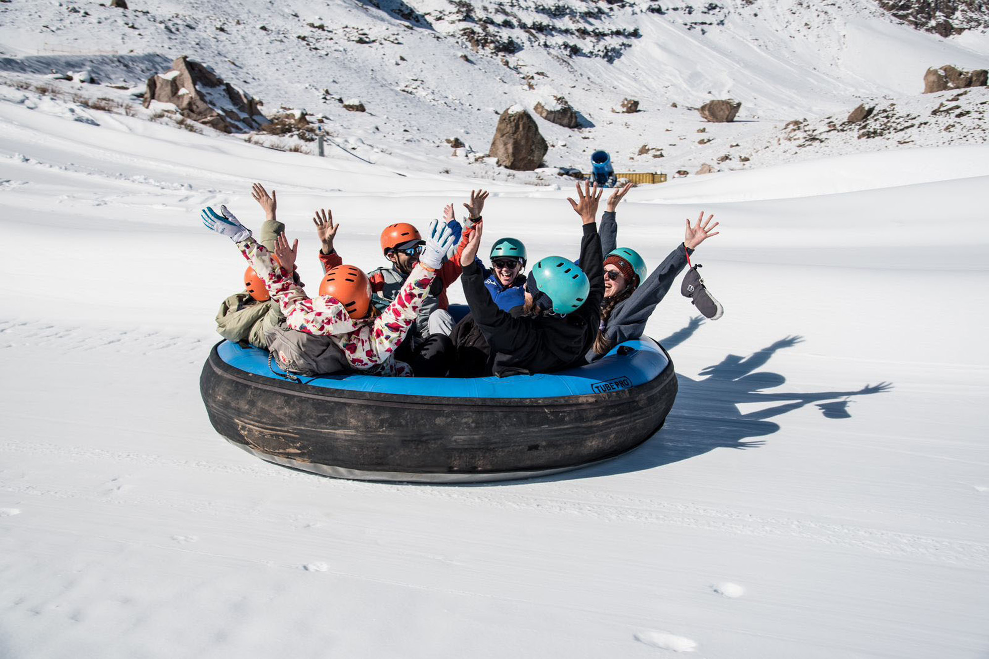 Family Snow tubing